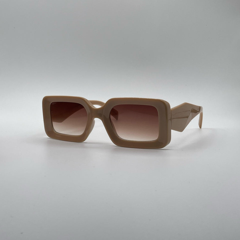 Acetate Beige Frame Women's Sunglasses-182