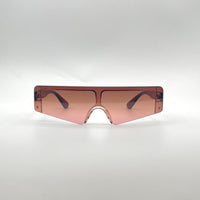 Shield Red Frame Women Sunglasses-119