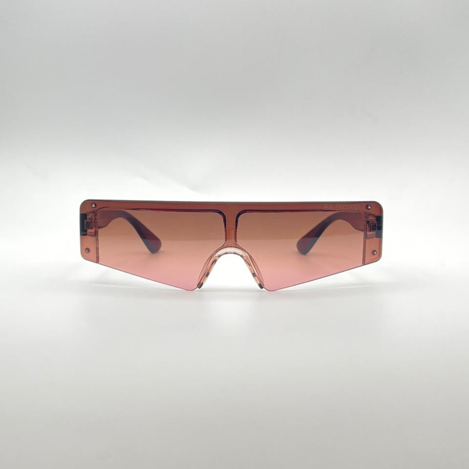 Shield Red Frame Women Sunglasses-119
