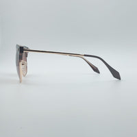 Browline Golden Frame Women's Sunglasses-027