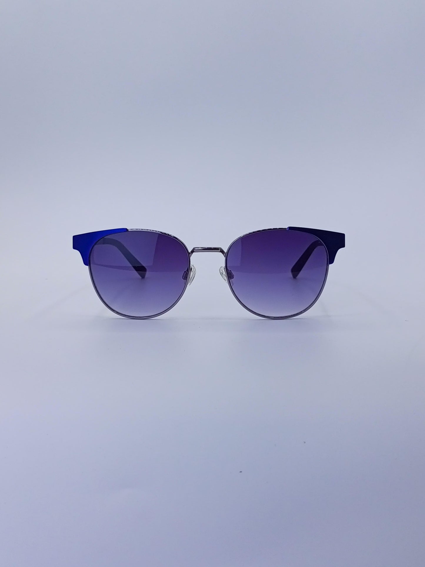 Circular Thin Grey Frame Women's Sunglasses-211