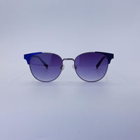 Circular Thin Grey Frame Women's Sunglasses-211