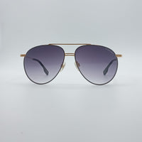 Aviator Thin Black Frame Unisex Sunglasses-026
