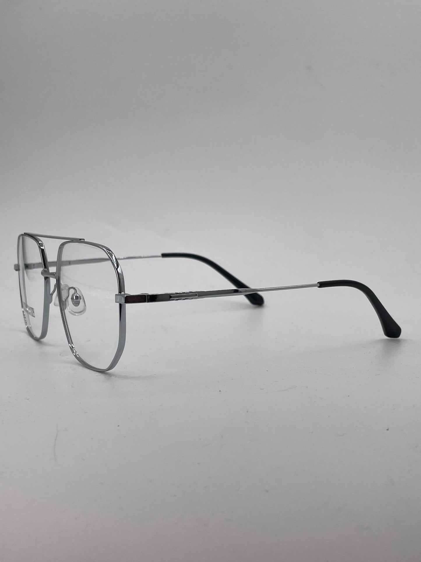 Silver titanium double bridge optics-452