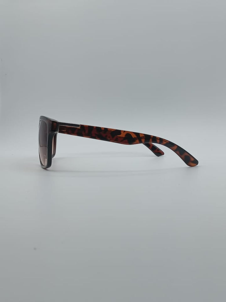 Acetate Tortoise Frame Unisex Sunglasses-018