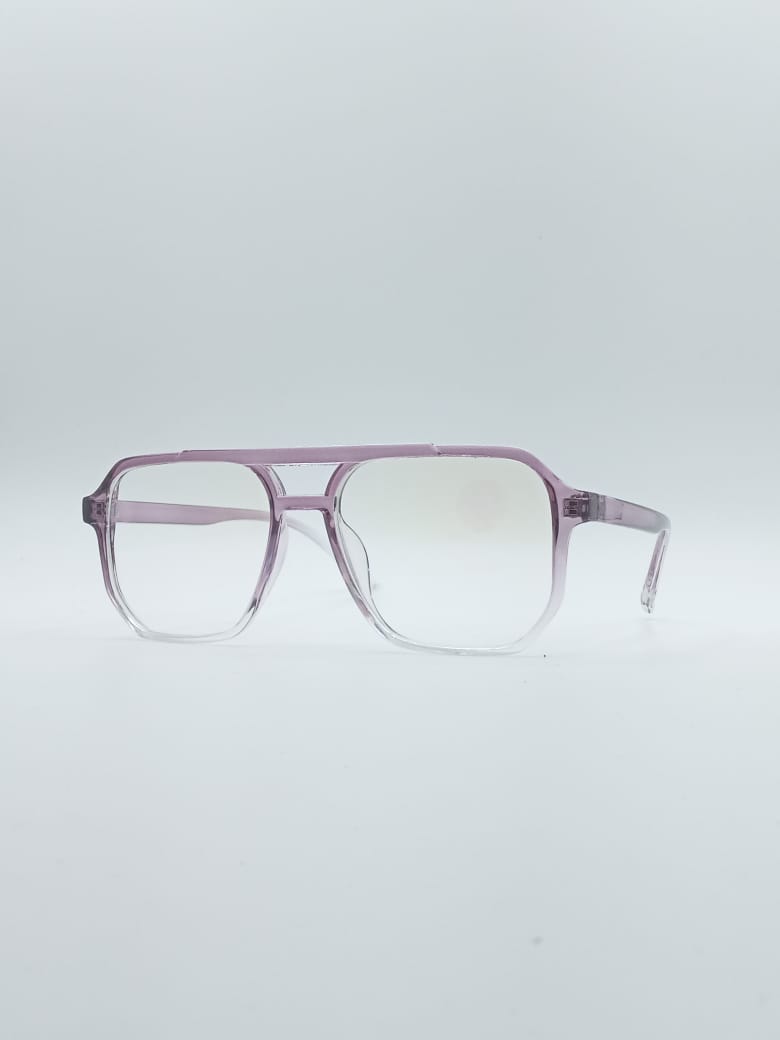 Geometrical Pink & White Frame Women's Optics-055