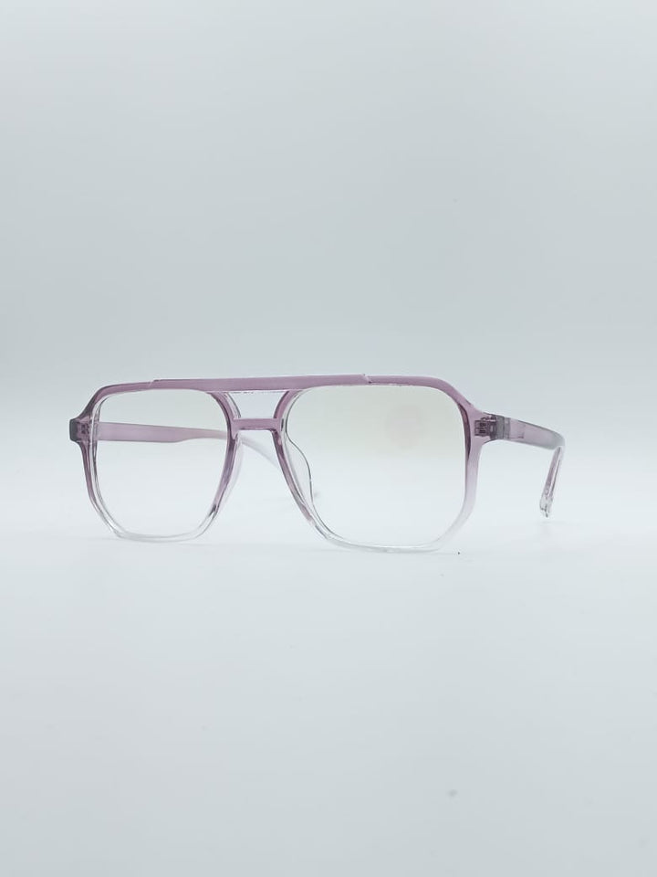 Geometrical Pink & White Frame Women's Optics-055