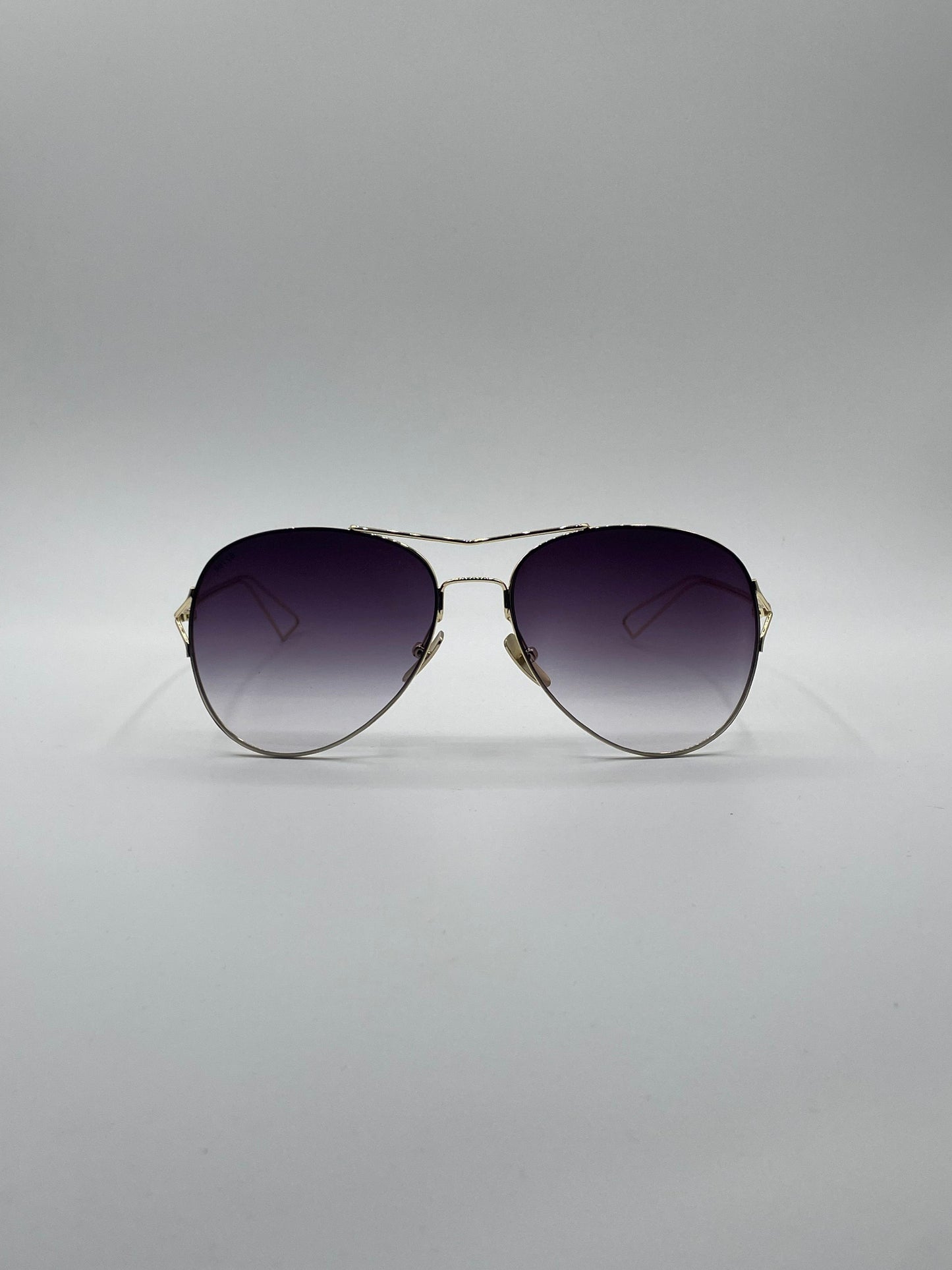Aviator Thin Golden Frame Sunglasses-159