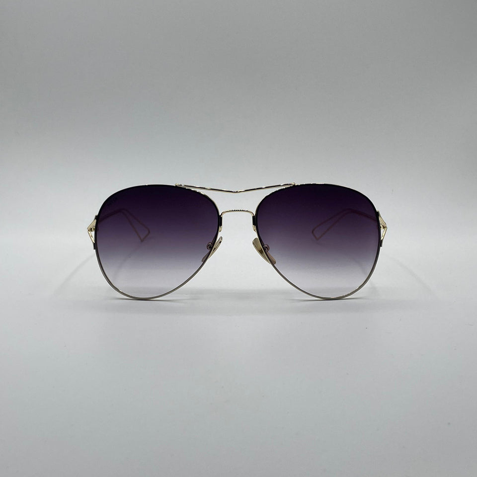Aviator Thin Golden Frame Sunglasses-159