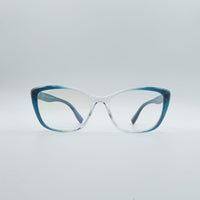 Cat Eye Blue & White Frame Women's Optics-058