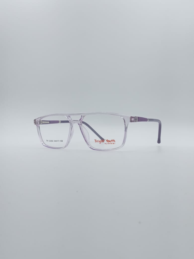 Angular Translucent Pink Frame Kids Optics-134