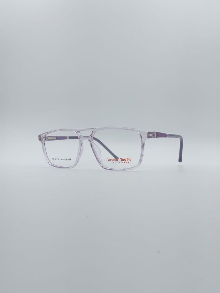 Angular Translucent Pink Frame Kids Optics-134