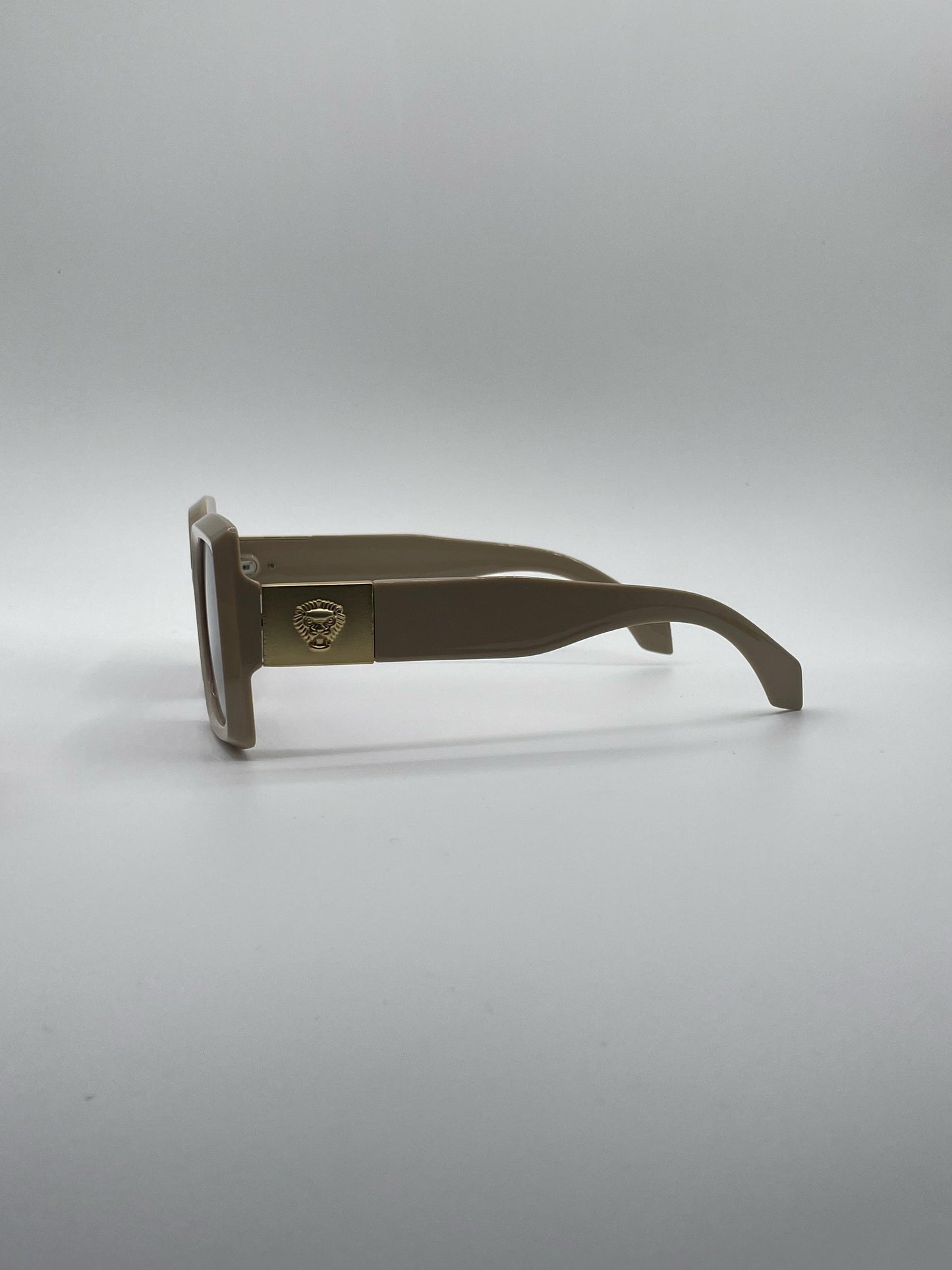 Square Beige Frame Women's Sunglasses-191