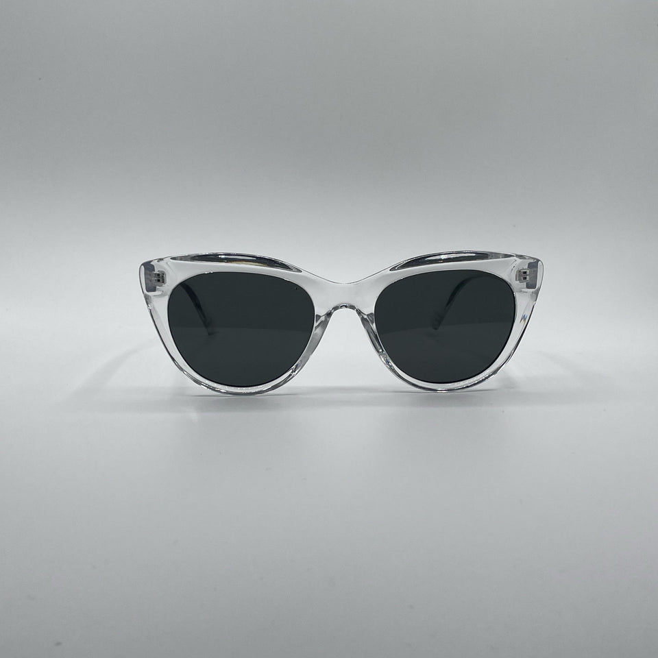Cat Eye Translucent Frame Women's Sunglasses-189