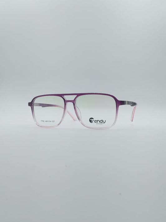 Aviator Pink & White Frame Kids Optics-131