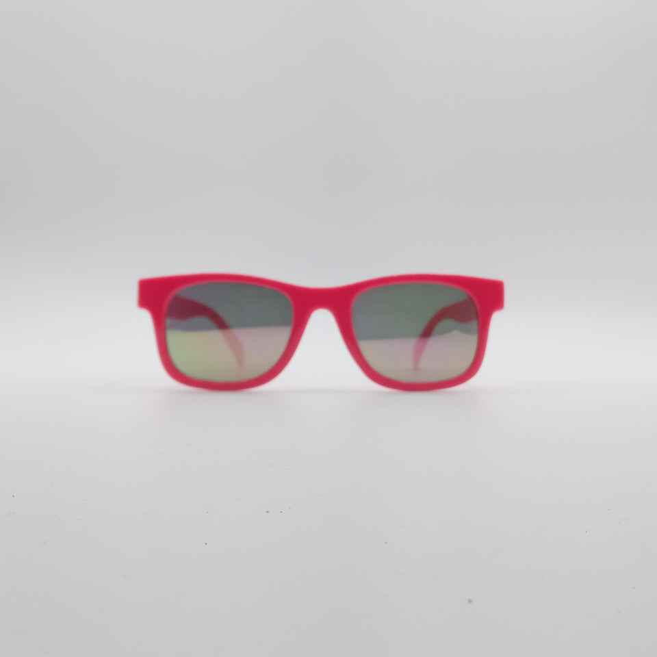 Acetate Red Frame Kids Sunglasses-068
