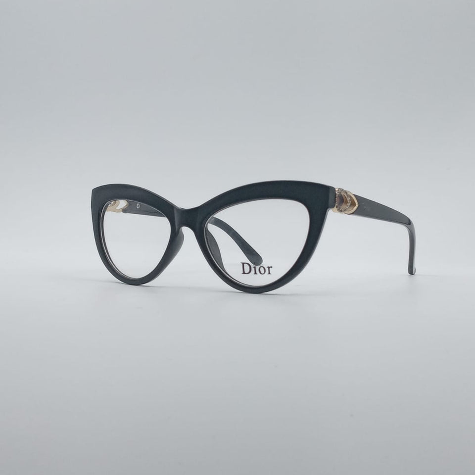 Cat Eye Black Frame Optics-010