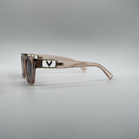 Acetate Light Pink Frame Women's Sunglasses-192
