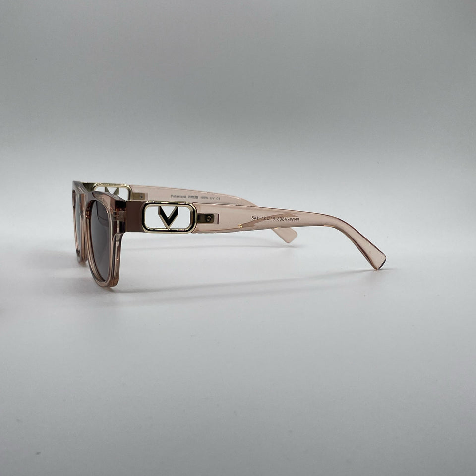 Acetate Light Pink Frame Women's Sunglasses-192