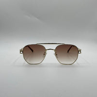 Circular Golden Frame Sunglasses-135