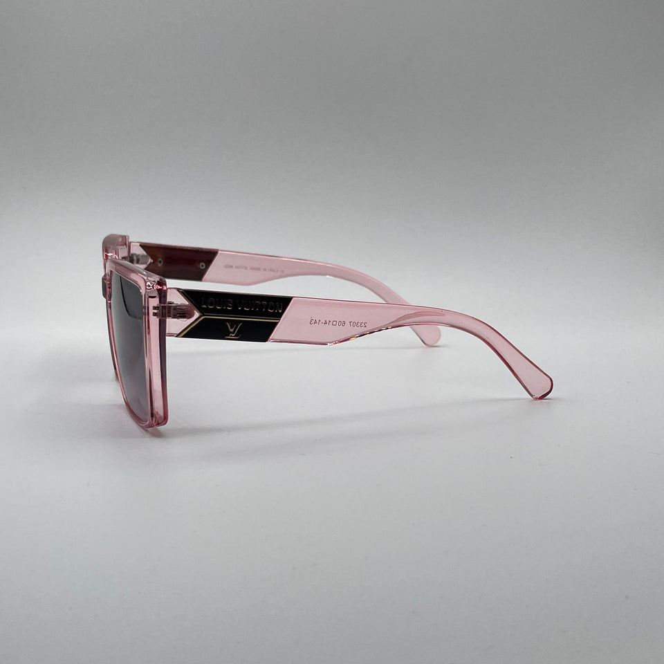 Square Pink Frame Women's Sunglasses-151