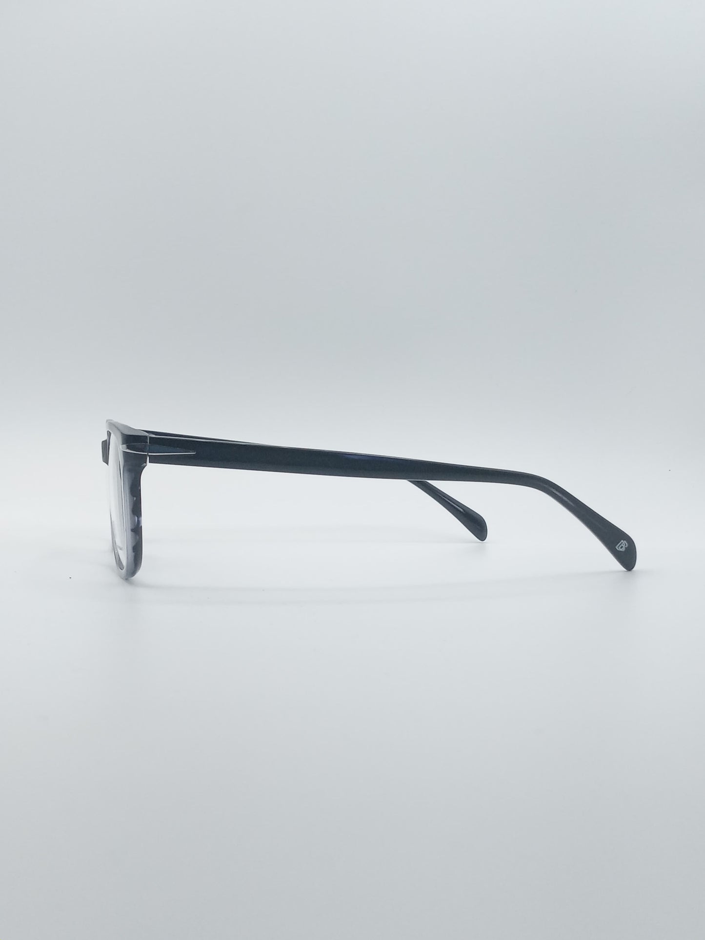 Acetate Black & Navy Blue Frame Men's Optics-264