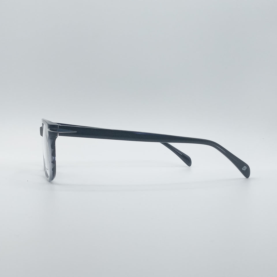 Acetate Black & Navy Blue Frame Men's Optics-264