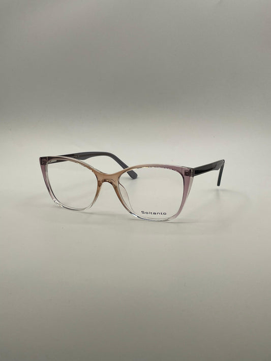 Cat Eye Translucent Golden & White Frame Women's Optics-373