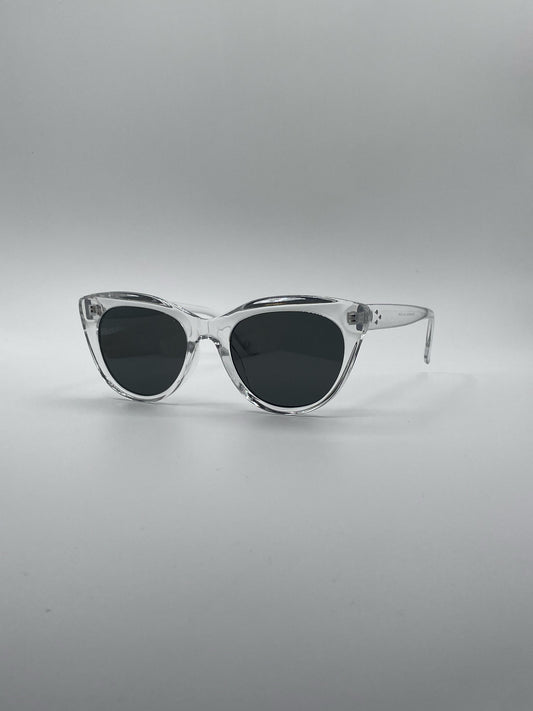 Cat Eye Translucent Frame Women's Sunglasses-189