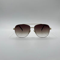 Aviator Thin Golden Frame Sunglasses-162
