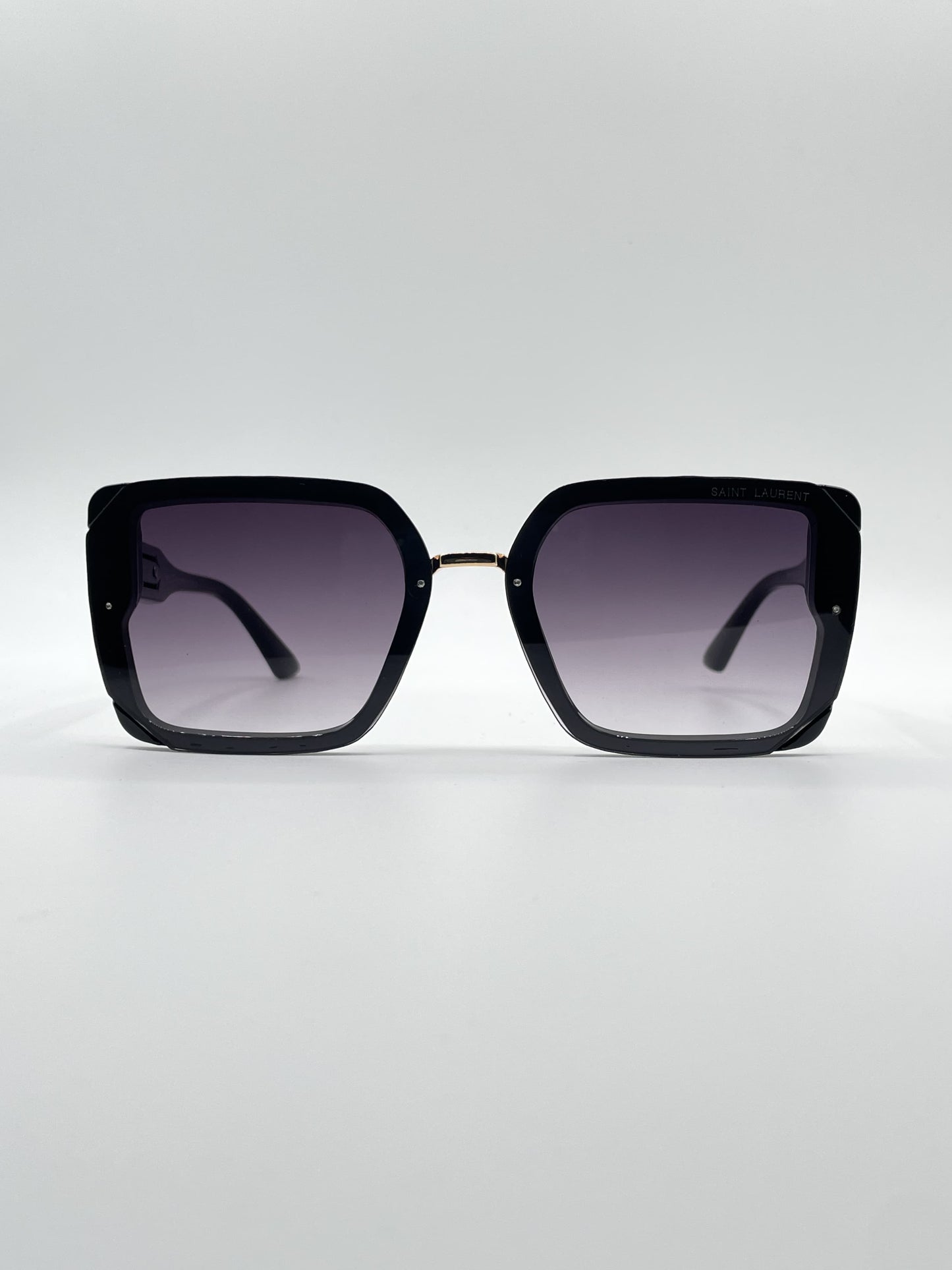 Acetate Black Frame Women's Sunglasses-091
