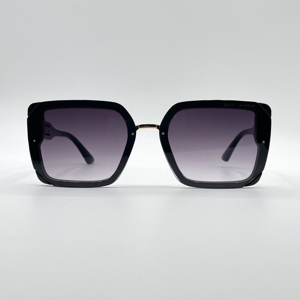 Acetate Black Frame Women's Sunglasses-091