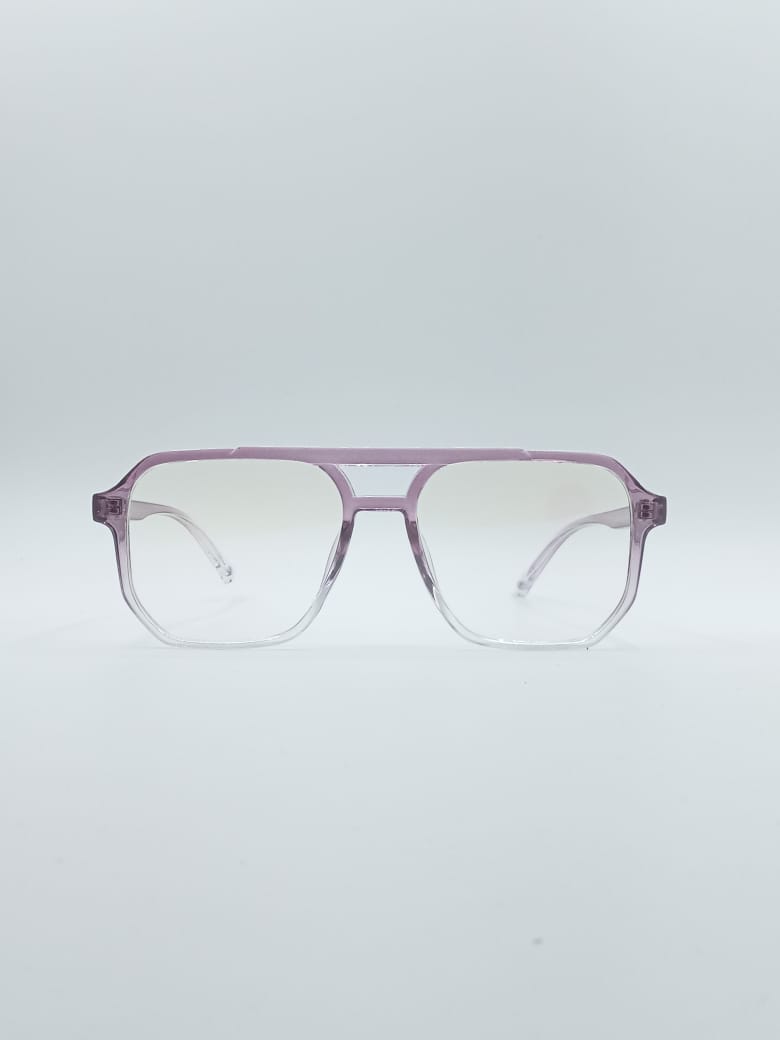 Geometrical Pink & White Frame Women's Optics-055