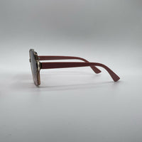 Geometric Silver Frame Women's Sunglasses-195
