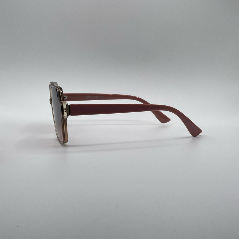 Geometric Silver Frame Women's Sunglasses-195