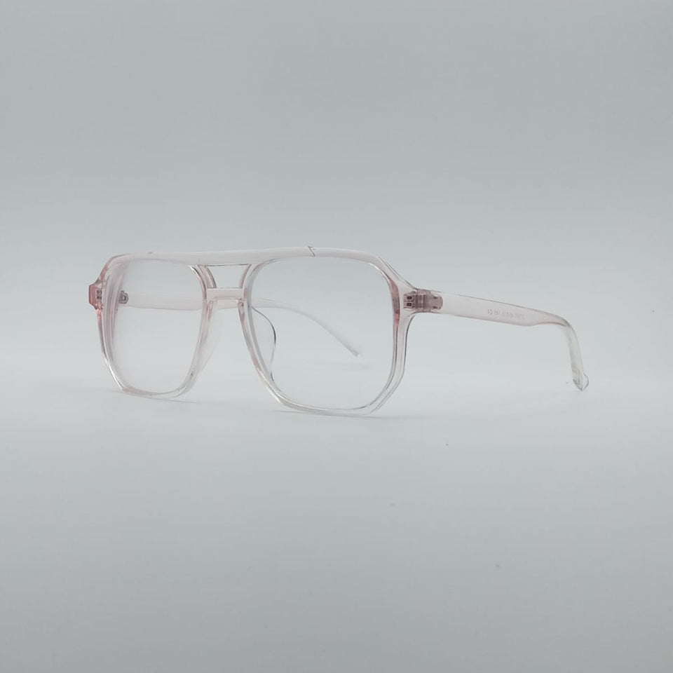Geometrical Translucent Unisex Frame Optics-018
