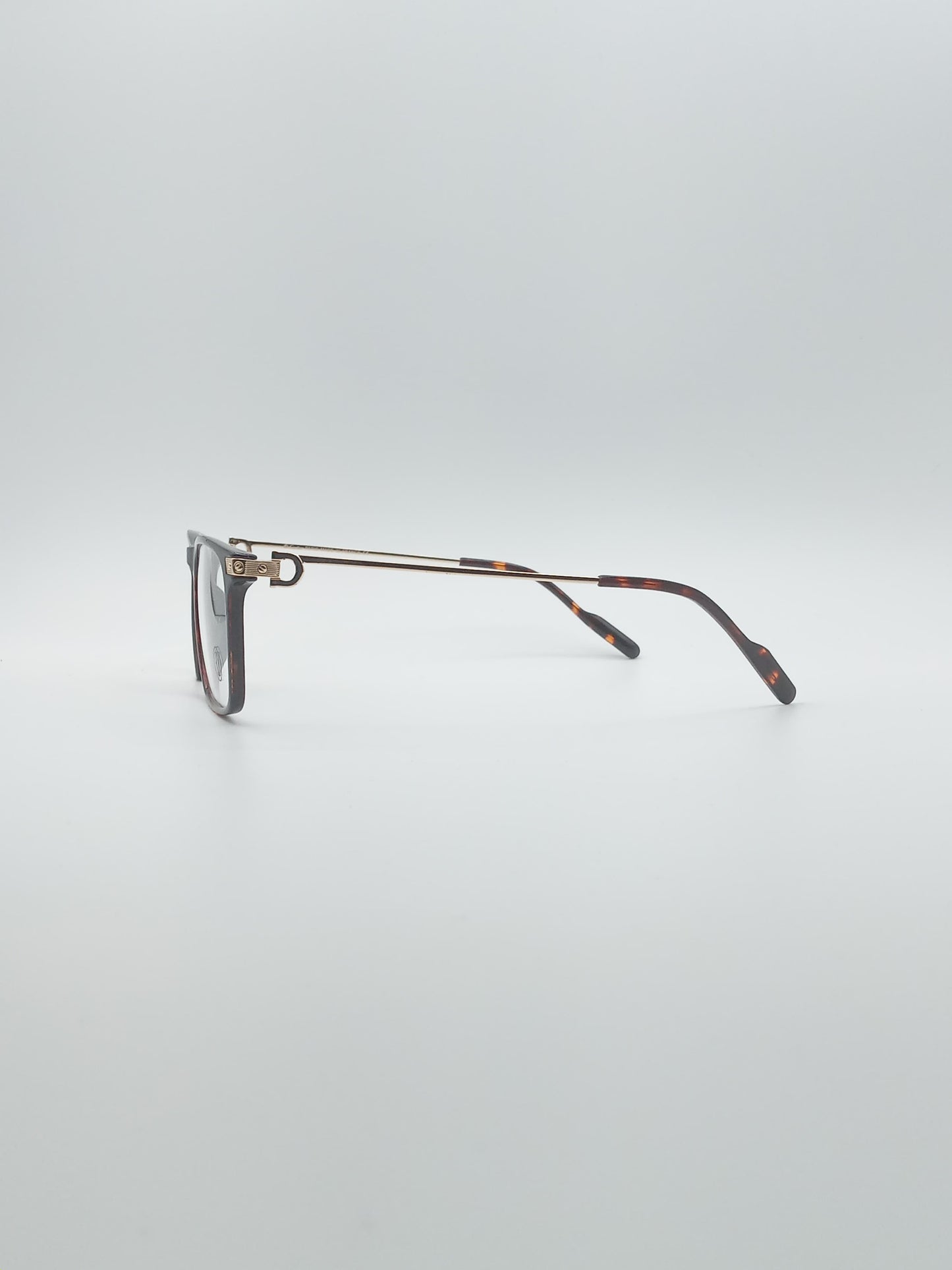 Acetate Black & Orange Frame Men's Optics-259