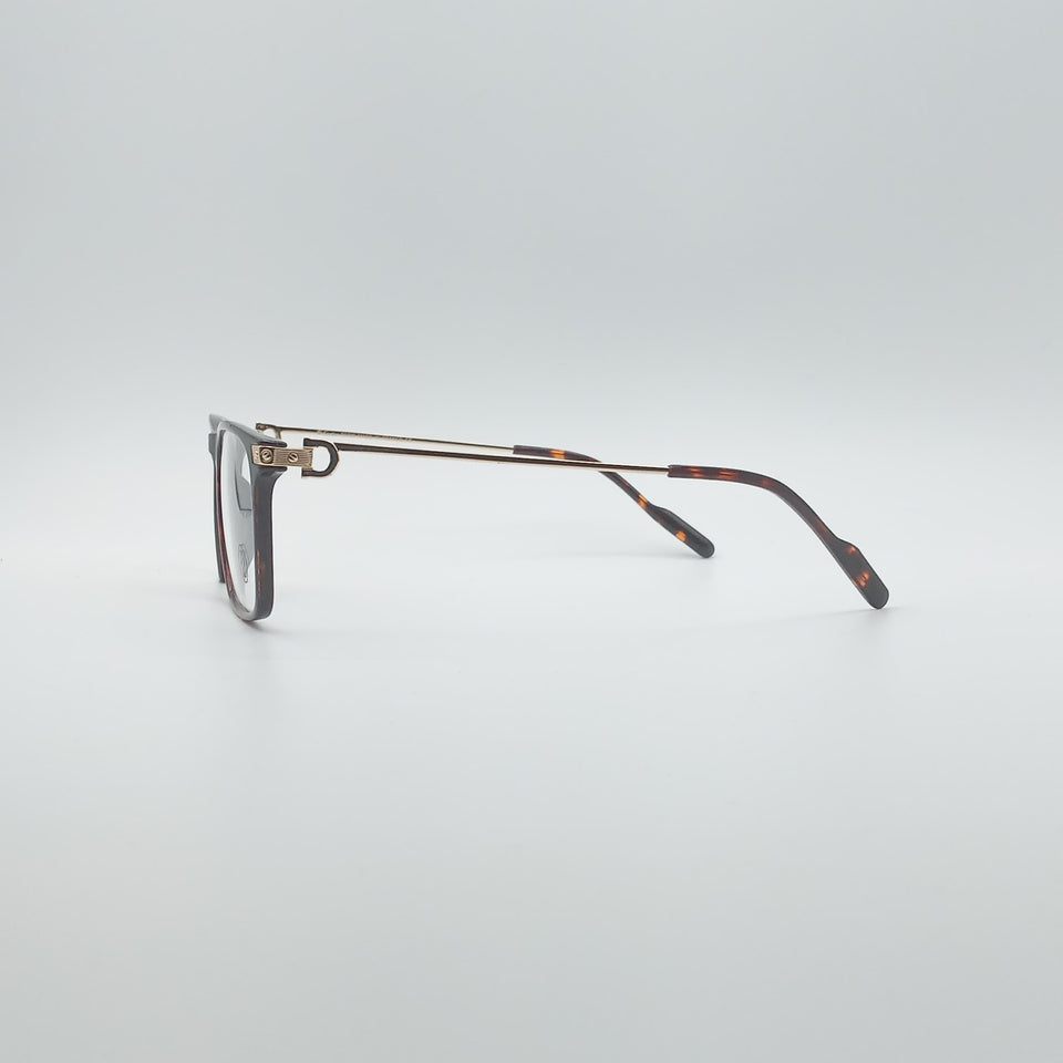 Acetate Black & Orange Frame Men's Optics-259