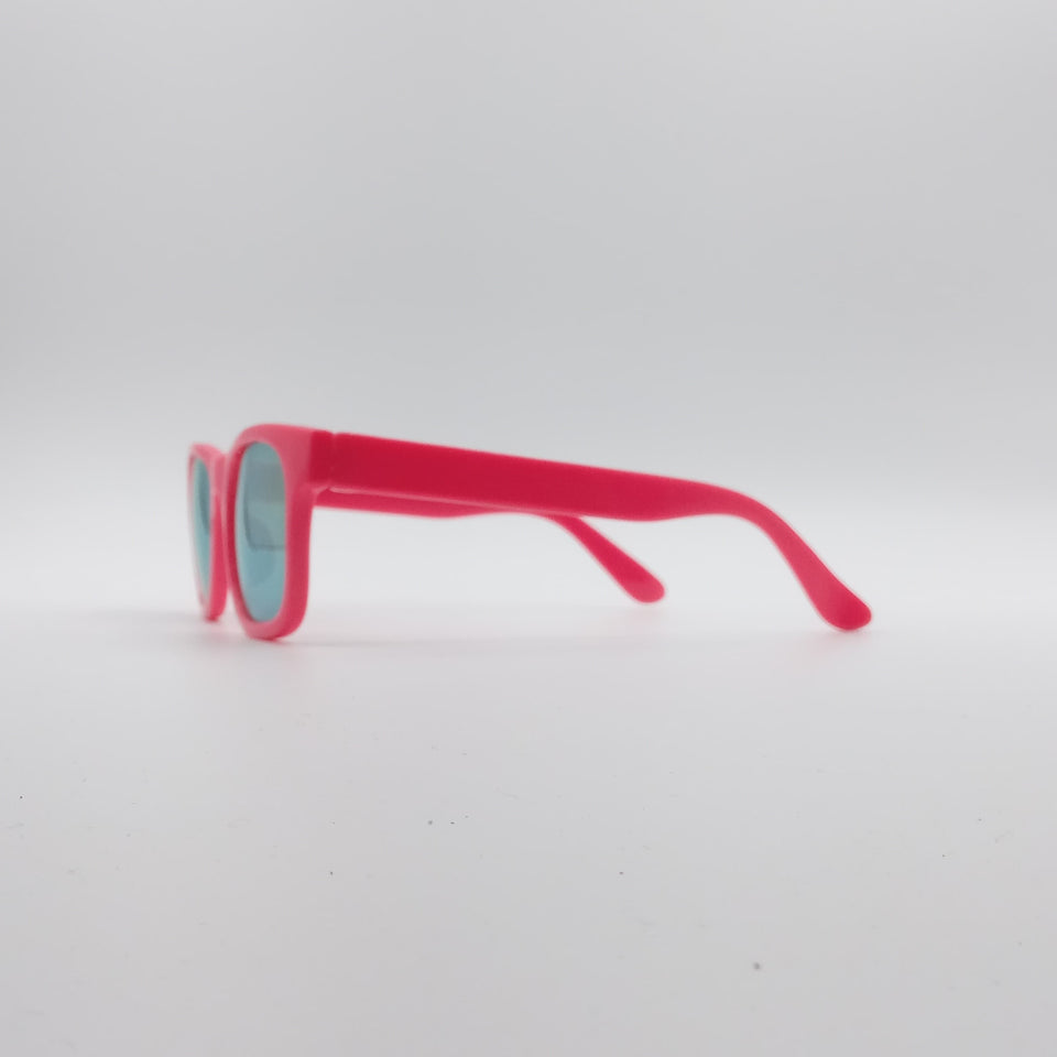 Acetate Red Frame Kids Sunglasses-068