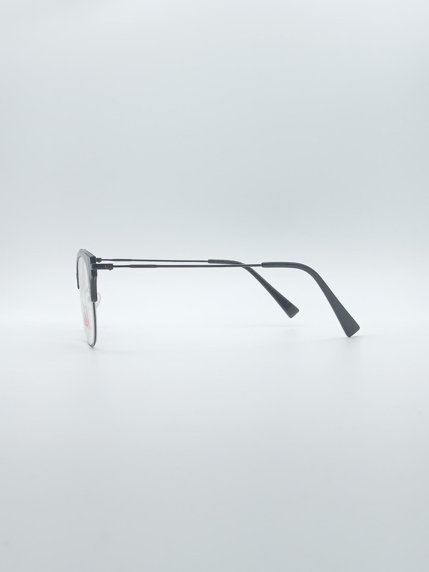 Retro Aviator Black Frame Unisex Optics-193