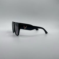 Cat Eye Black Frame Women's Sunglasses-172