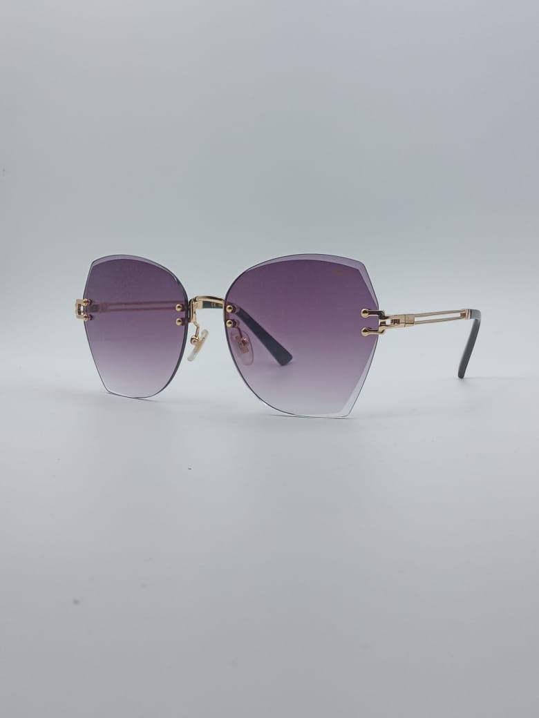 Cat Eye Frame Women's Sunglasses-033