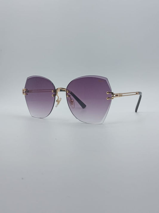 Rimless Frame Women's Sunglasses-033