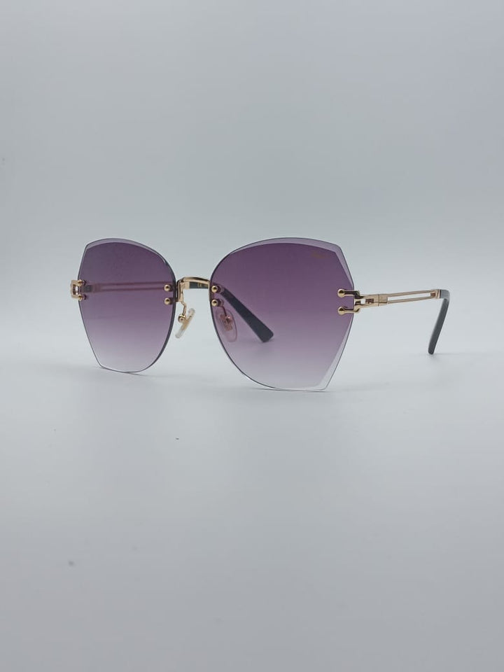 Cat Eye Frame Women's Sunglasses-033