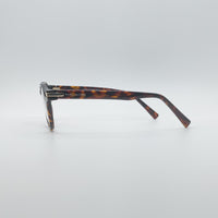 Circular Brown & Orange Frame Men's Optics-256