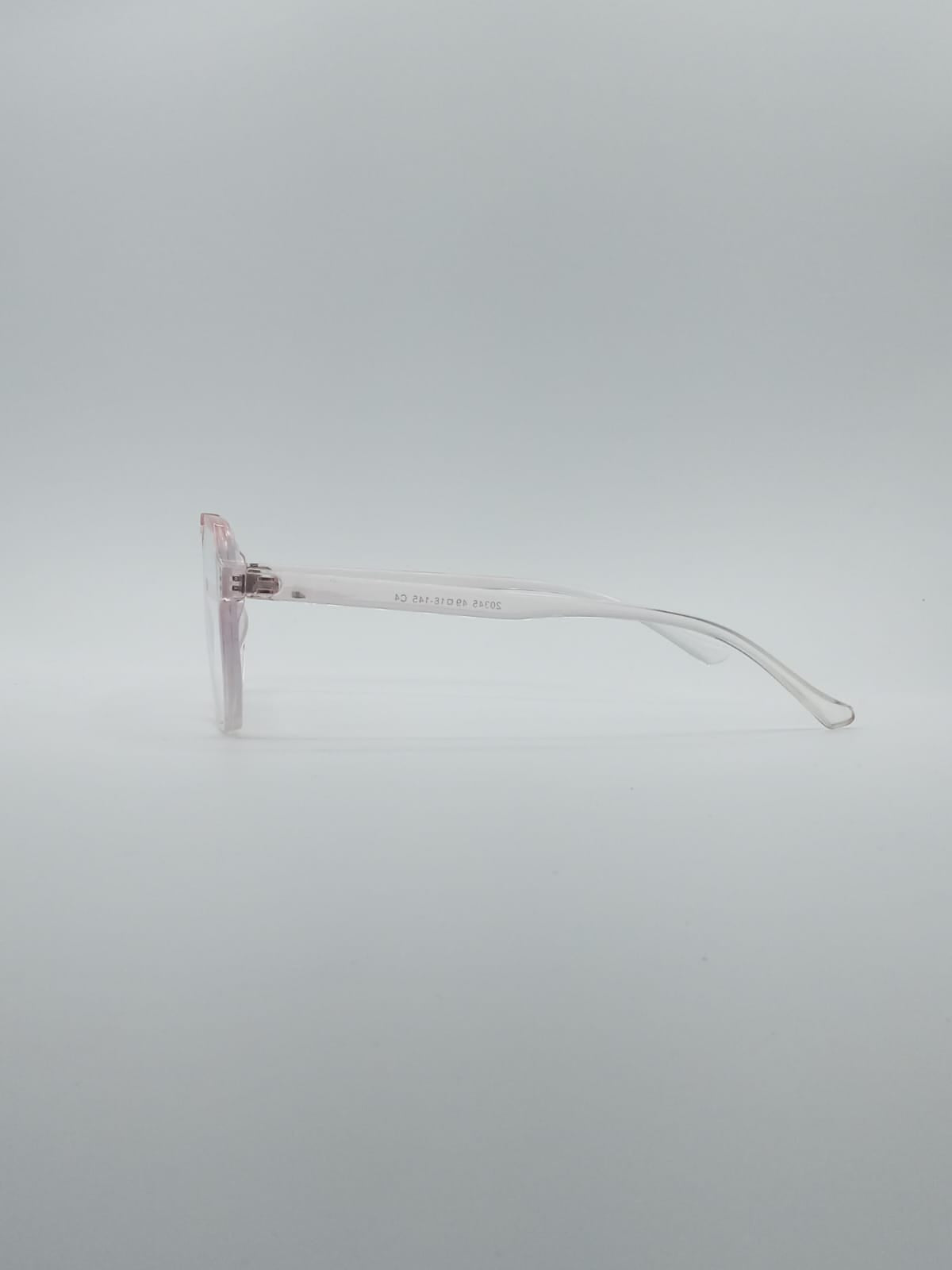 Geometrical Translucent Unisex Frame Optics-018