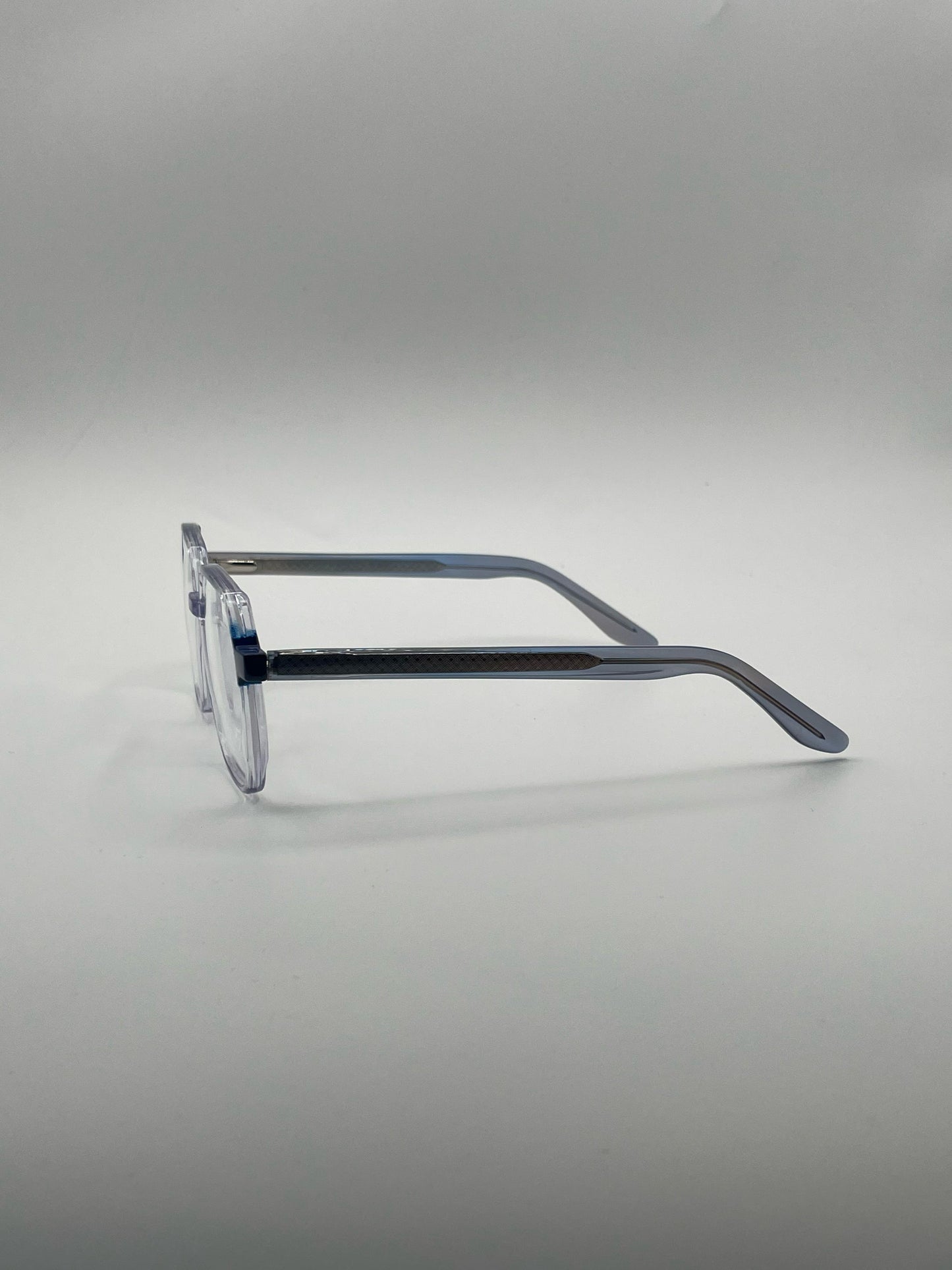 Soft Square Translucent Blue Frame Women's Optics-360