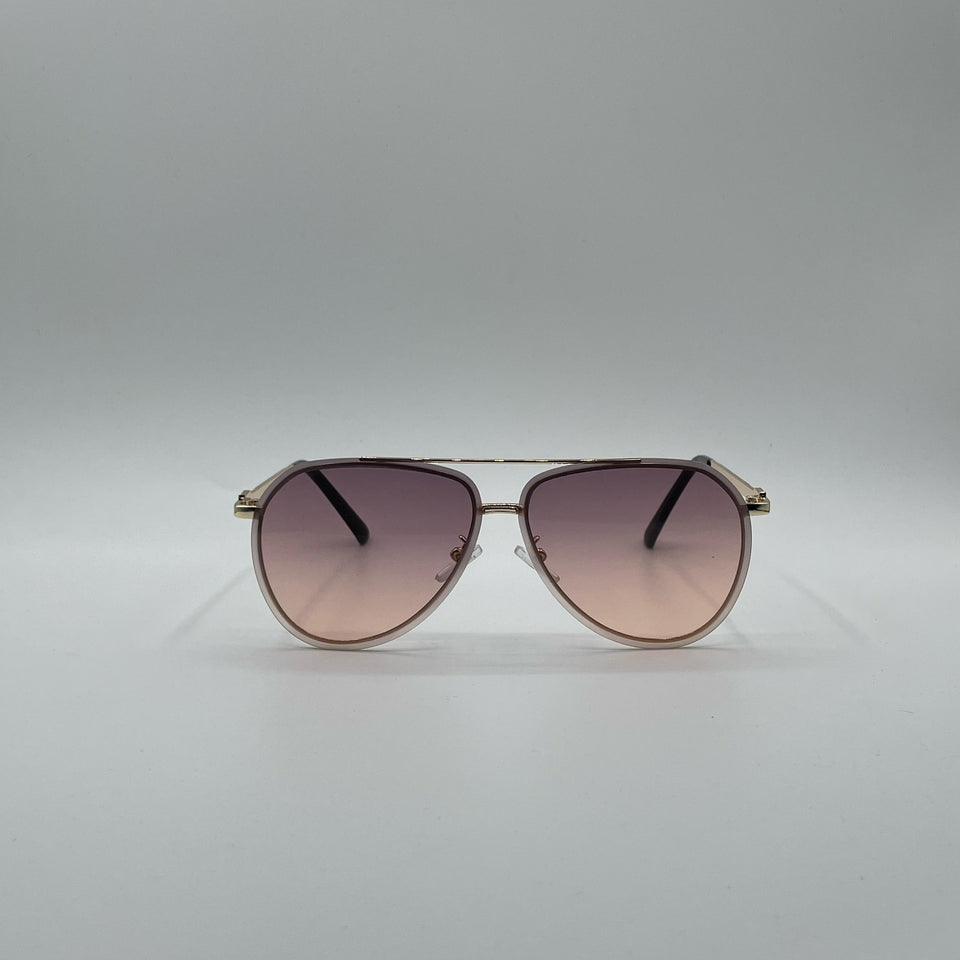 Aviator Thin Frame Sunglasses-168
