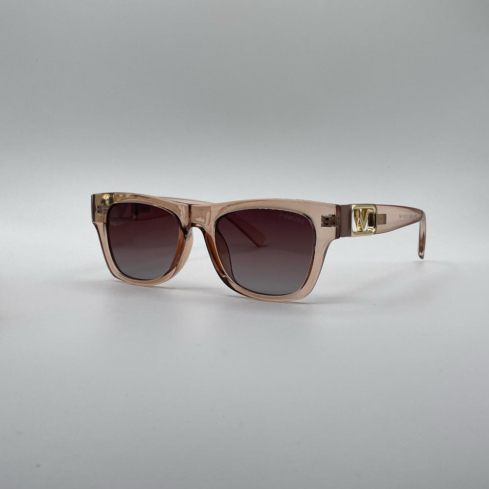 Acetate Light Pink Frame Women's Sunglasses-192