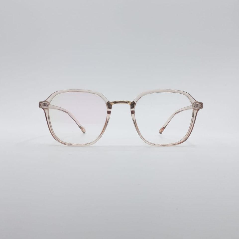 Soft Square Beige Frame Optics-012